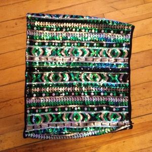 Sequined miniskirt